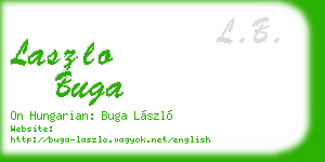 laszlo buga business card