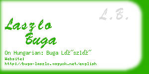laszlo buga business card